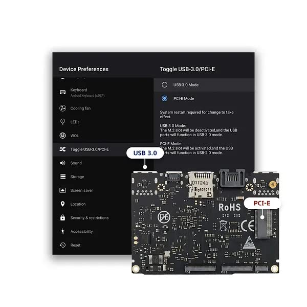 Khadas VIM3 Basic SBC with 2GB RAM, 16GB eMMC, Amlogic A311D, and 5.0 TOPS NPU – Development Board - Image 6