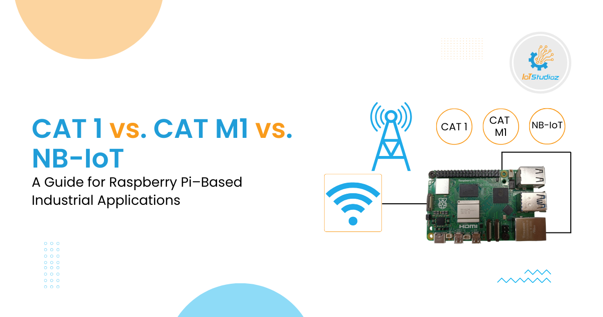CAT 1 vs. CAT M1 vs. NB-IoT: A Guide for Raspberry Pi–Based Industrial Applications